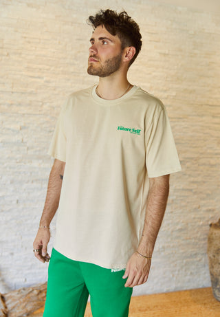 The Lifestyle Club T-Shirt in Buttercream Evergreen
