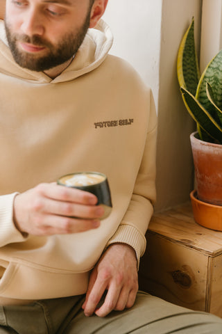 Coffee Collection Hoodie in Latte