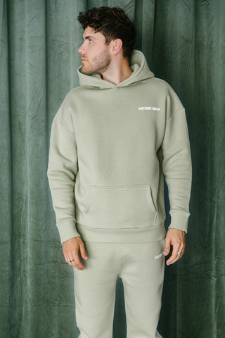 Coffee Collection Hoodie in Sage
