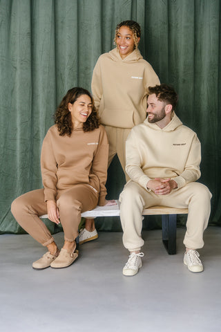 Coffee Collection Joggers in Latte