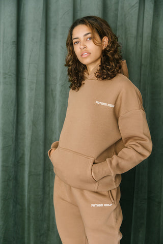 Coffee Collection Hoodie in Mocha