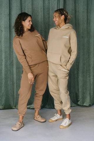 Coffee Collection Joggers in Cappuccino