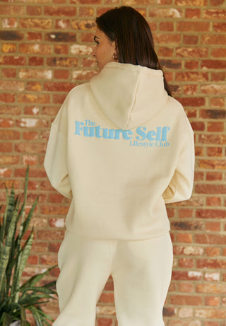 The Lifestyle Club Hoodie in Buttercream