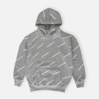 Repeat Spell Out Hoodie in Grey - #future_self_shop#Future_Self